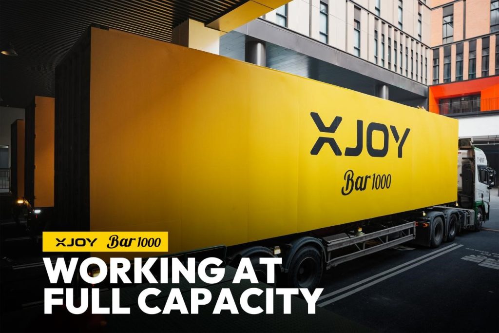 xjoy bar 1000 yellow branded hgv class 1 lorry